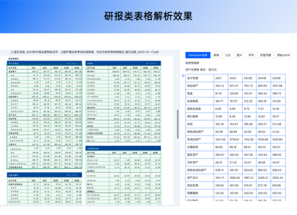 image PDF提取表格