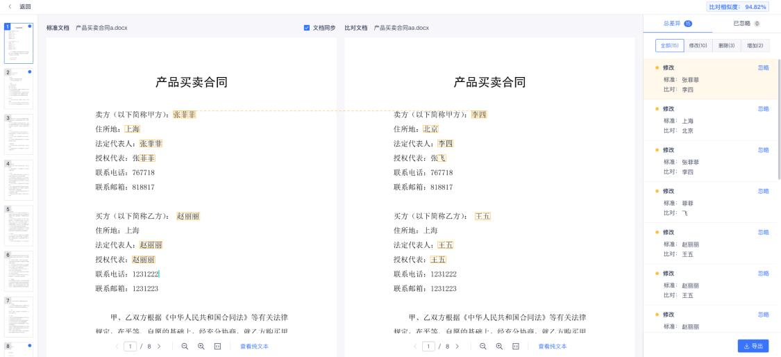 合同智能审查效果