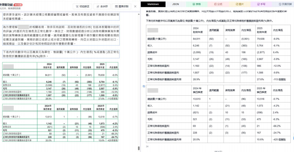 还原无框线表格