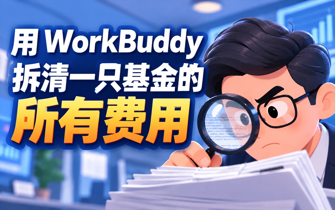 只要5分钟，用WorkBuddy审核一只基金