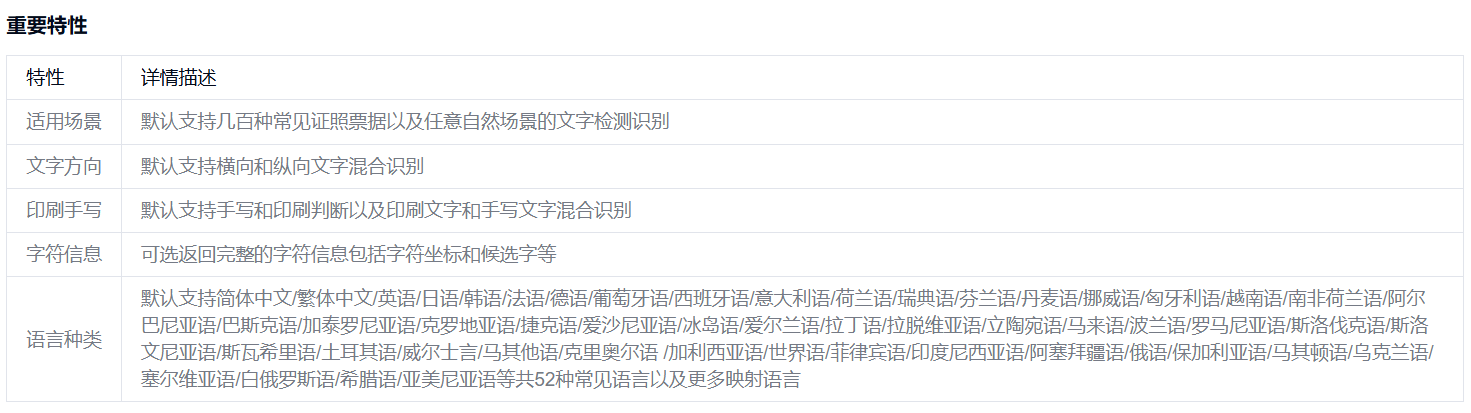 小语种OCR识别